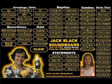 Jack black soundboard